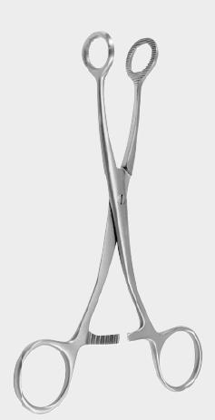 Кровоспинний затискач КОЛЛІН (COLLIN), кінчики овальної форми